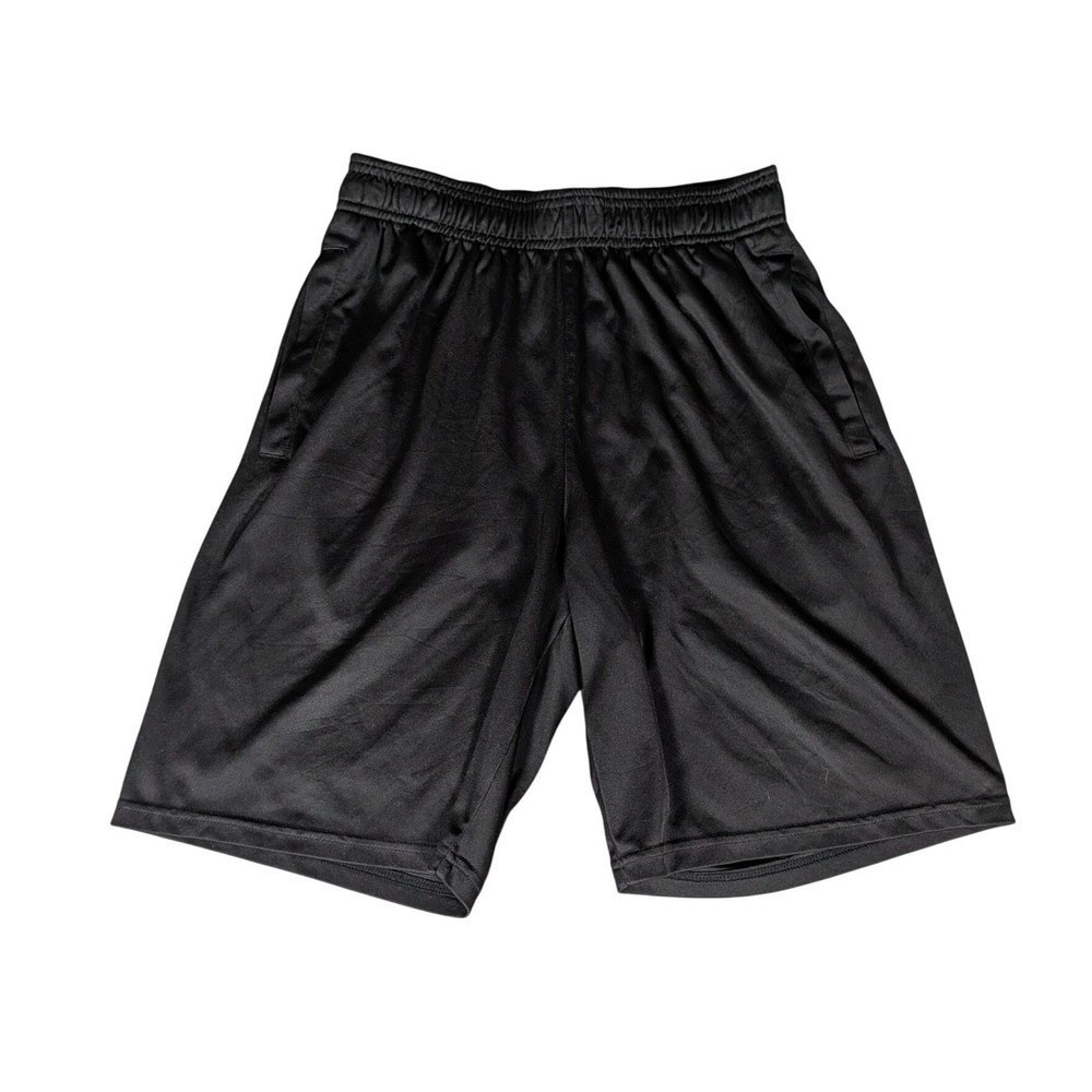 Champion Mens Black‎ Athletic Basketball Training Shorts Elastic Waist Pocket M
